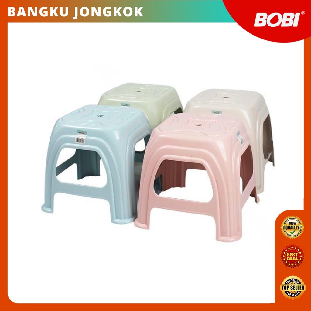 BOBI - Kursi Jongkok Plastik kode 604 / Bangku jongkok Plastik RedHouse kode 604 Ukuran +-27x24x28 -