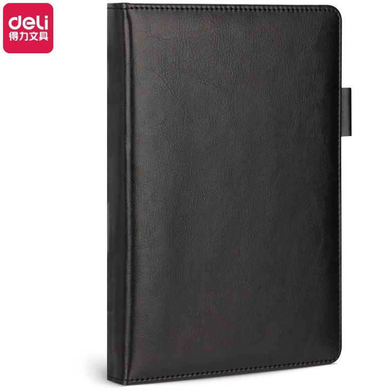 

[KODE PRODUK HKVKF3466] Deli Leather Cover Notebook / Buku Catatan Sampul Kulit A5 180 Lembar Desain Elegan 22298