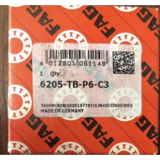 BEARING FAG 6205 TB P6 C3 / TBP63 HIGH SPEED
