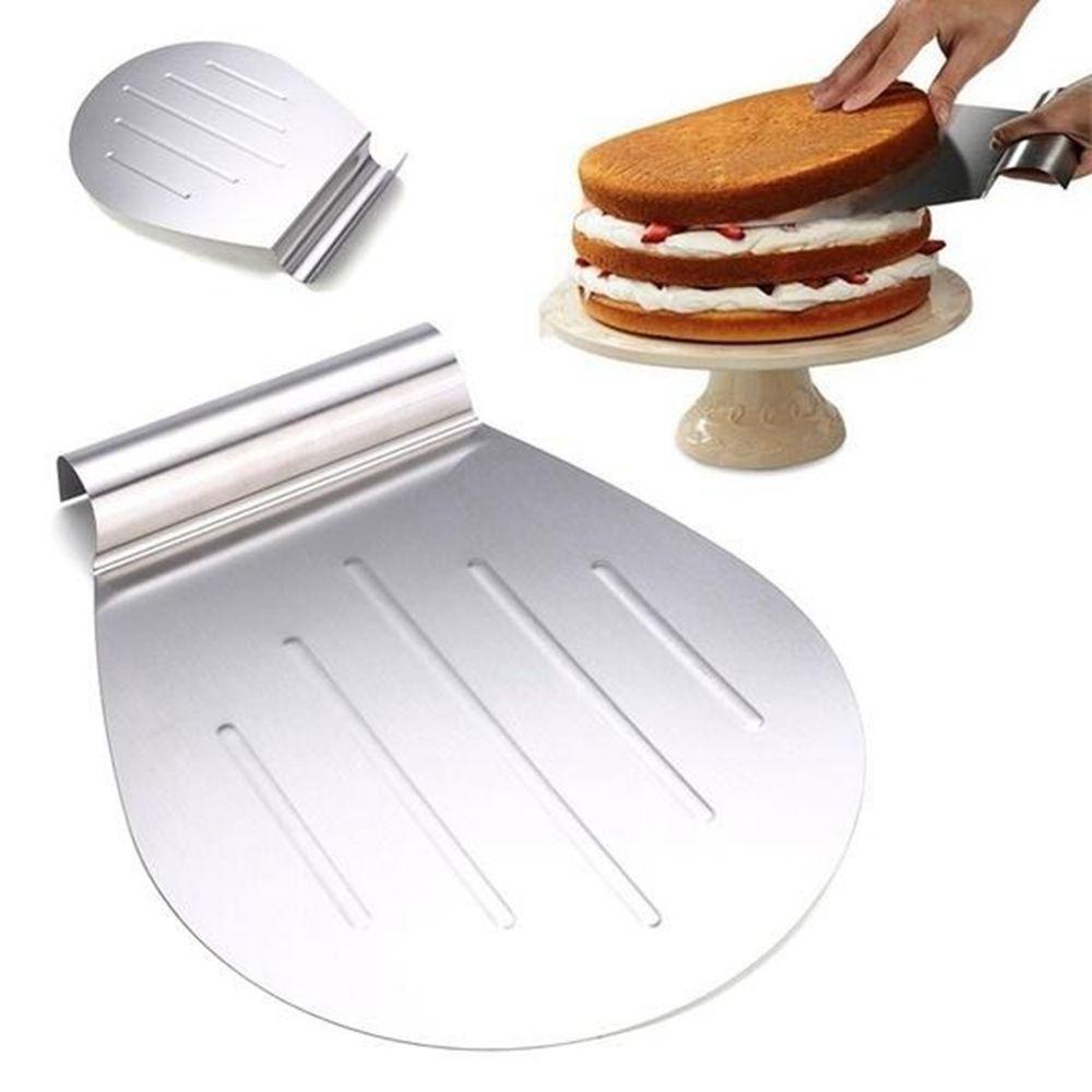 [Elegan] Alat Transfer Kue Bentuk Kerang Alat Transfer Pizza Moving Baking Tray