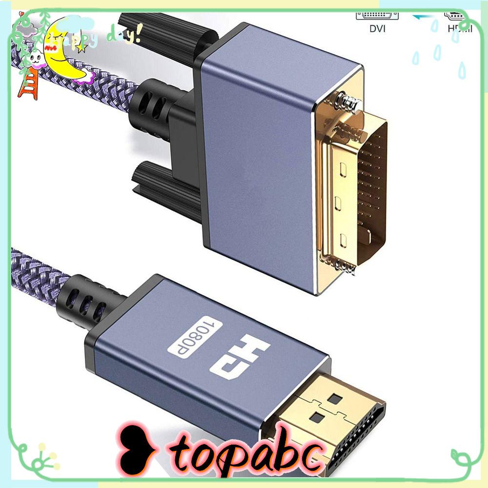 Kabel HDMI to DVI Atas Blue-ray HD 1080P Bi-Directional DVI-D24+1Sampai HDMI