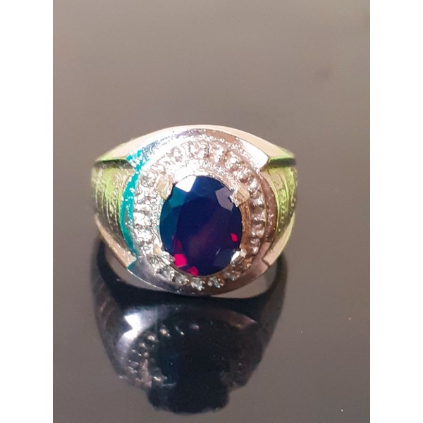 borong 4 pcs natural [BLACK OPAL KALIMAYA AFRIKA TOP KRISTAL] untuk emban cincin ring liontin perak 