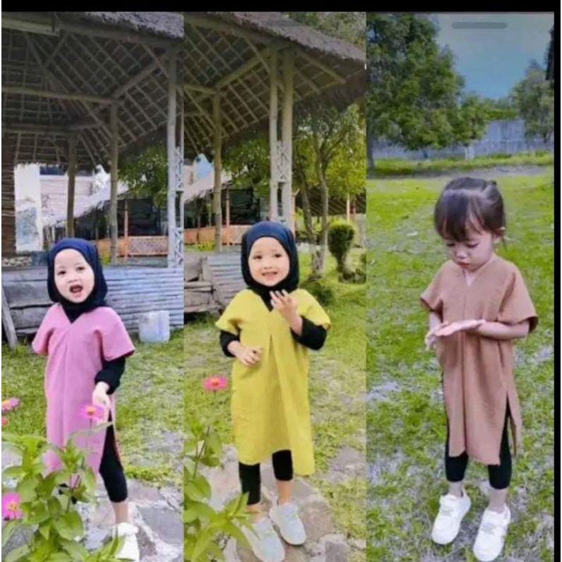 Atasan Nagita anak/blouse Nagita anak usia 3-8 tahun