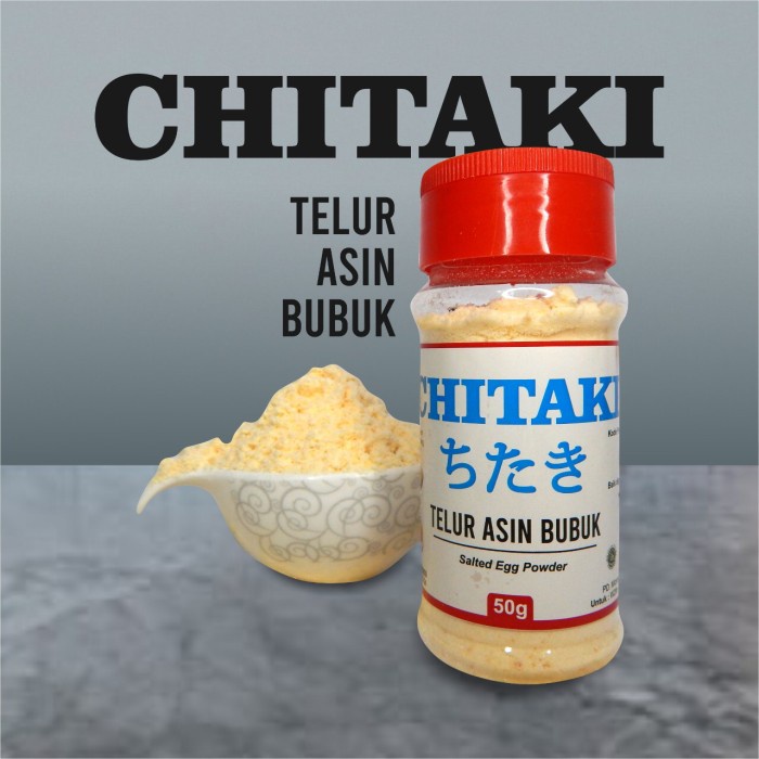 

TERBARU Bumbu Chitaki Salted Egg Powder Telur Asin Bubuk 50 gr