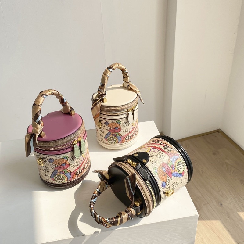 TAS IMPORT WANITA SLING BAG TABUNG