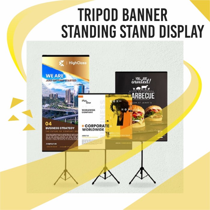 Impraboard Banner Tripod Cetak Banner Tripod