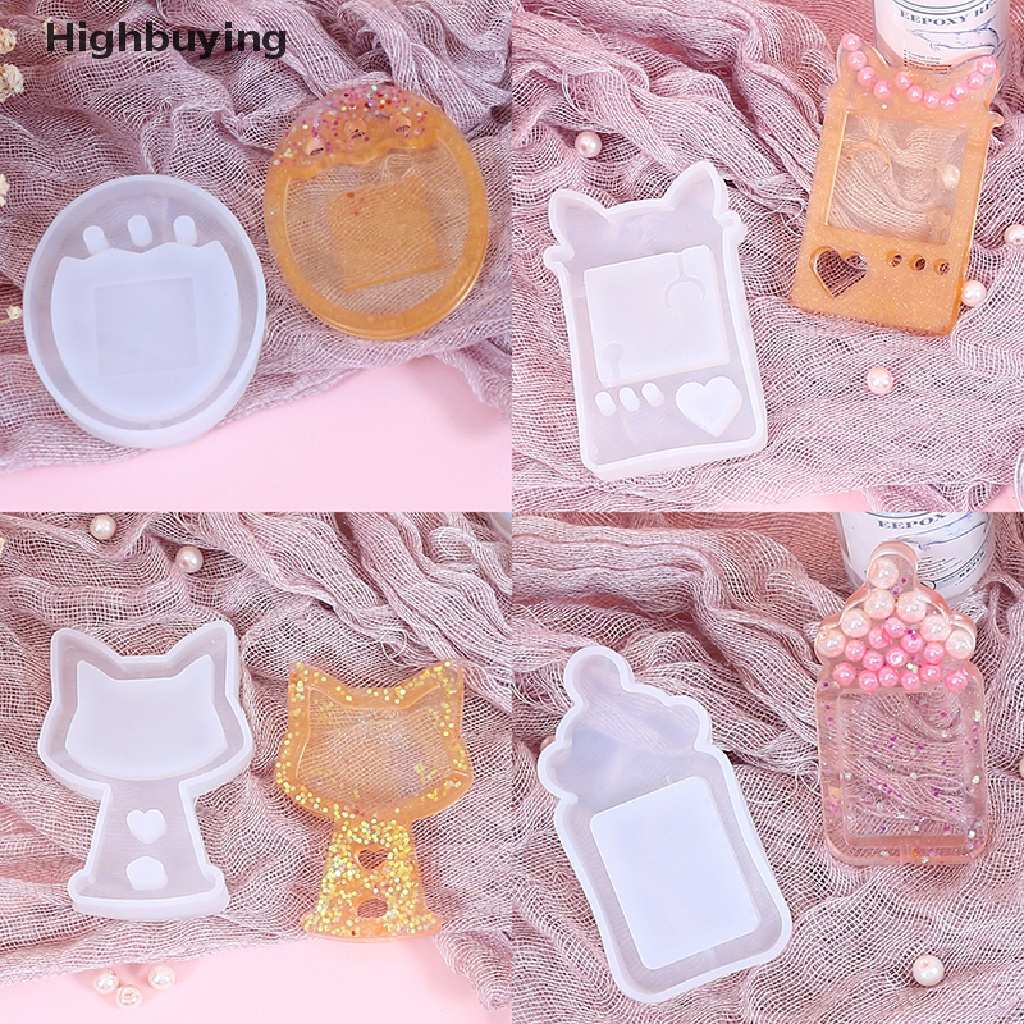 Hbid DIY Pasir Hisap Kristal Epoxy Resin Cetakan Botol Susu Bentuk Es Krim Silikon Cetakan Perhiasan Liontin Gantungan Kunci Cetakan Untuk DIY Liontin Membuat Perhiasan Glory