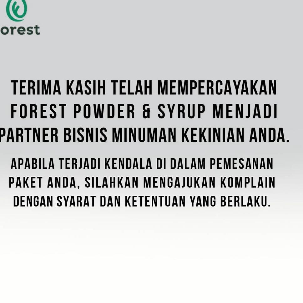 

[PRODUK PDHRT] Bubuk Minuman COOKIES AND CREAM Powder - FOREST Bubble Drink 00D