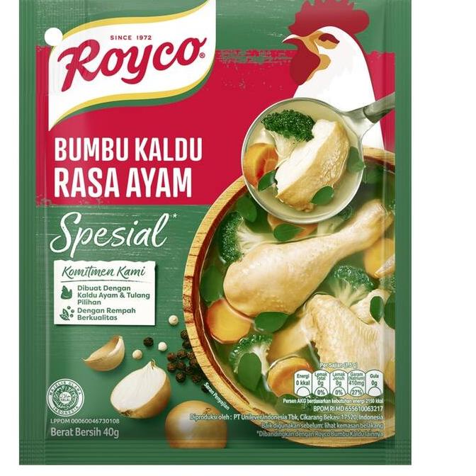 

ク Royco BUMBU KALDU SPESIAL Penyedap Makanan, Penyedap Rasa AYAM Tanpa Penguat Rasa 40G き