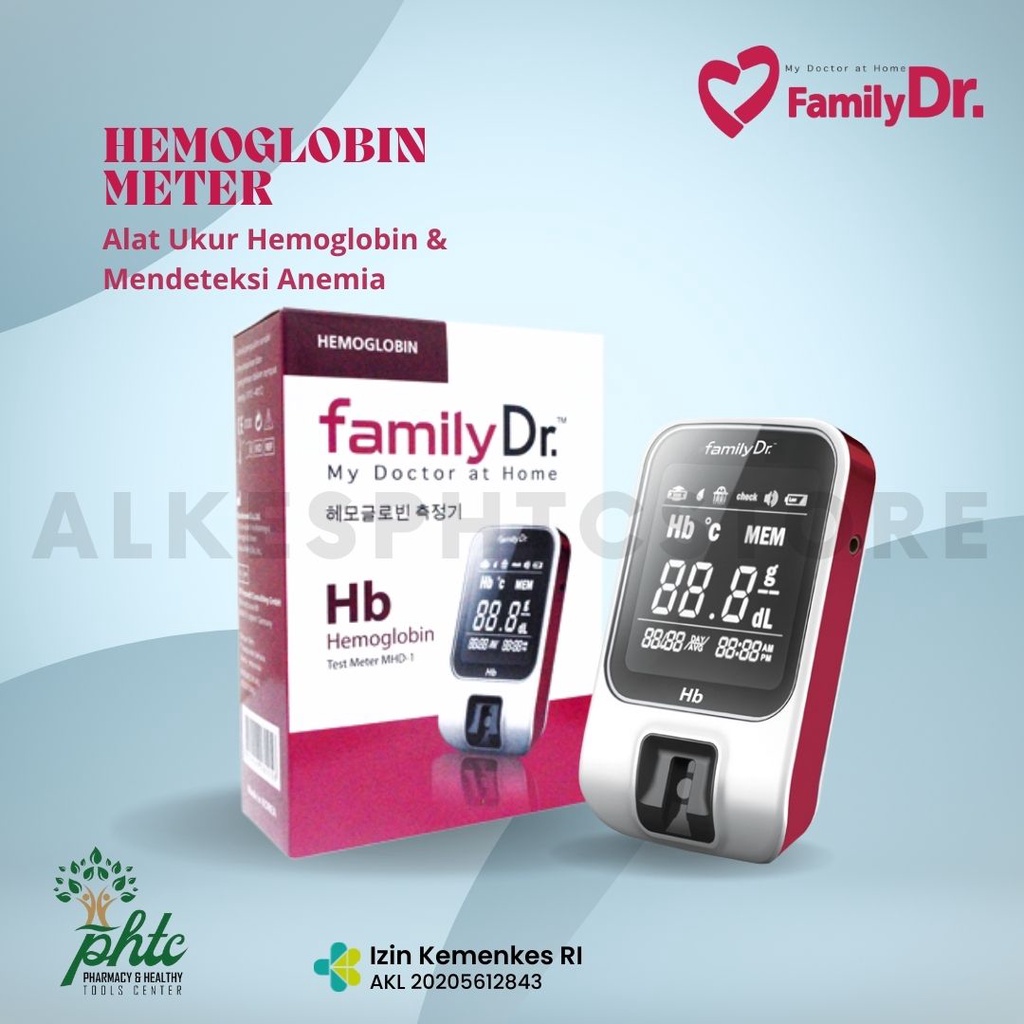 FamilyDr Alat Cek Hemoglobin Hb / Alat Test Hemoglobin Family DR