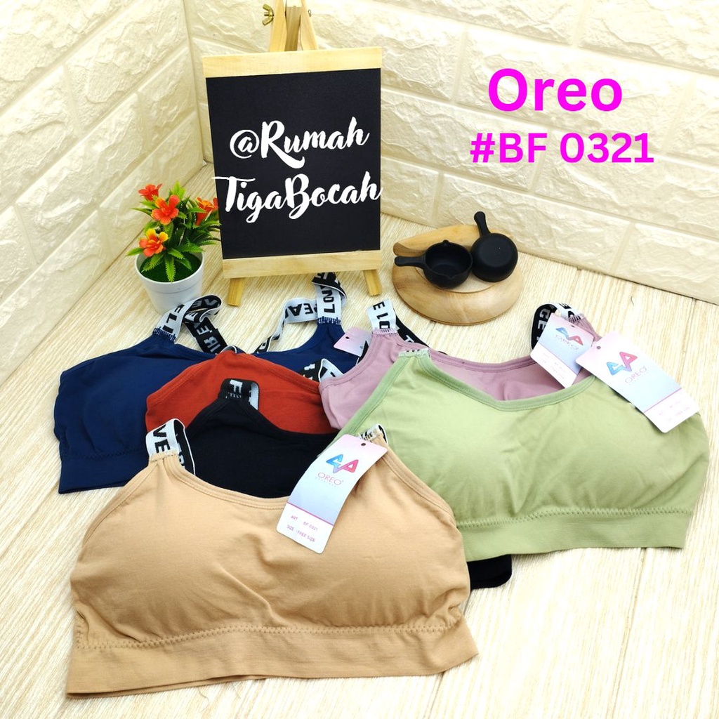 Miniset Wanita BH tanpa Kawat Oreo BF0321