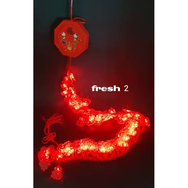 Silvashope Kh436 Lampion Petasan Imlek Motif Fu Merah Petasan Imlek Perlengkapan
