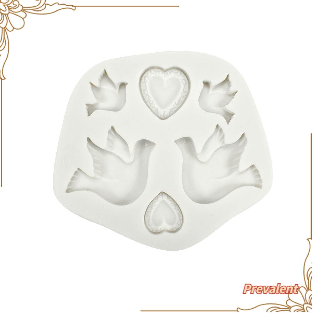 Preva 3D Love Dove Of Peace DIY Craft Kue Resin Cetakan Handmade Hari Valentine