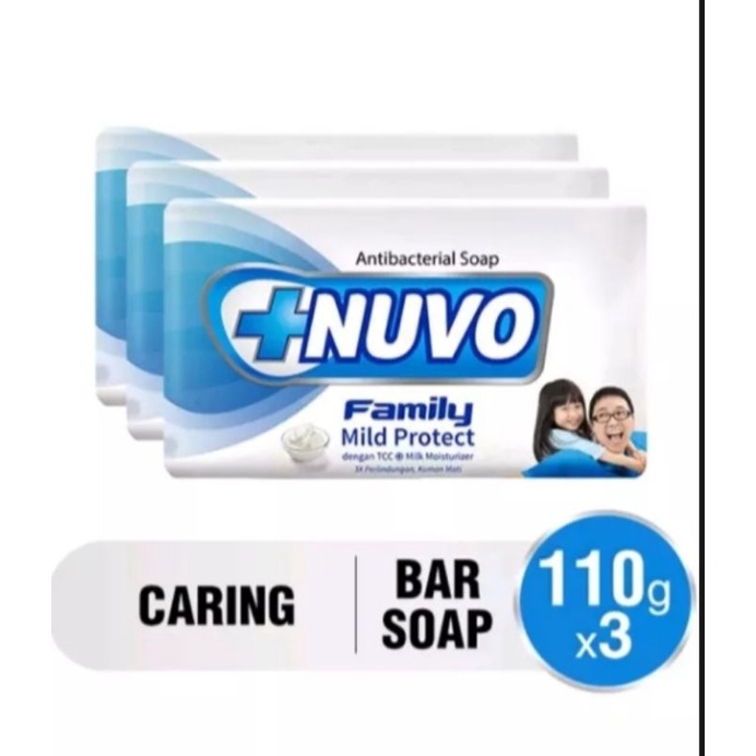Nuvo sabun batang 110gr isi 3