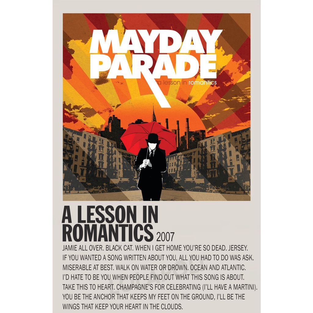 Poster Cover Album A Lesson In Romantics - Mayday Parade