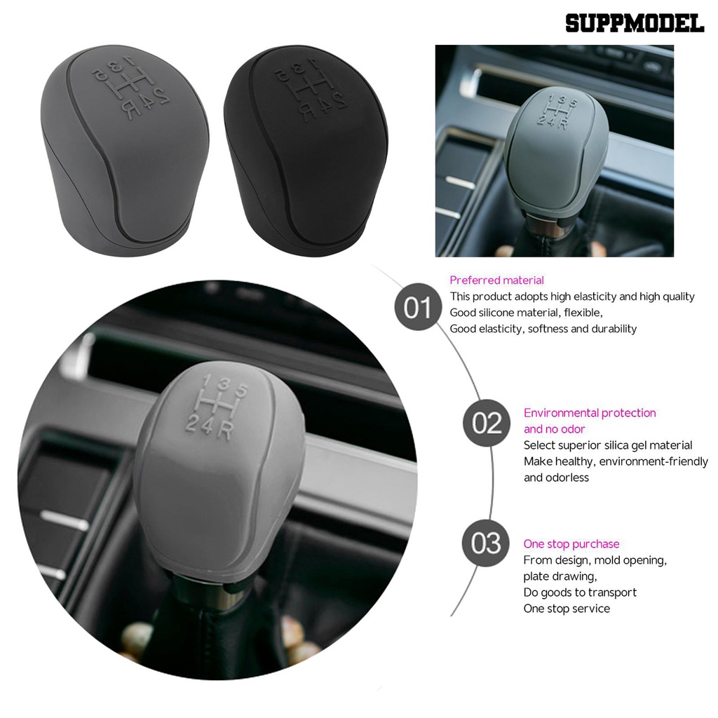 [Auto] Cover Handle Rem Nyaman Sentuh Anti-slip Portable Universal Silicon Penutup Knob Pemindah Gigi Mobil Untuk Fokus