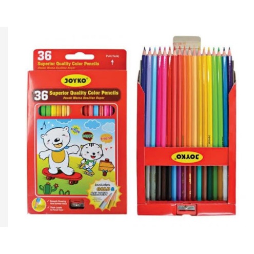 

Joyko Pensil Warna Superior Quality Color Pencils Hexagonal Grip Cp 36Pb