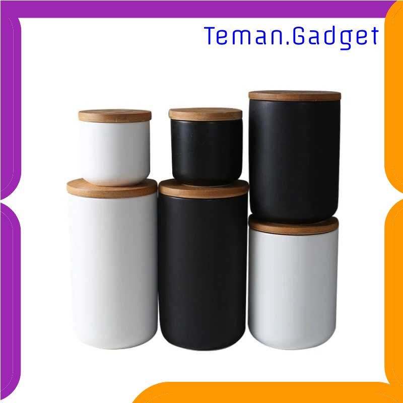 TG - DPR KAKOMILA Toples Keramik Tempat Biji Kopi Bumbu Dapur - CF-047
