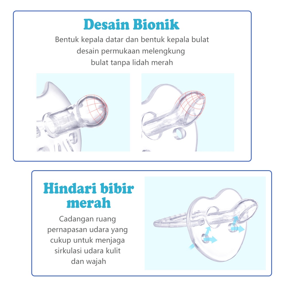 Lakhu Empeng dot bayi pacifier newborn bayi full silikon