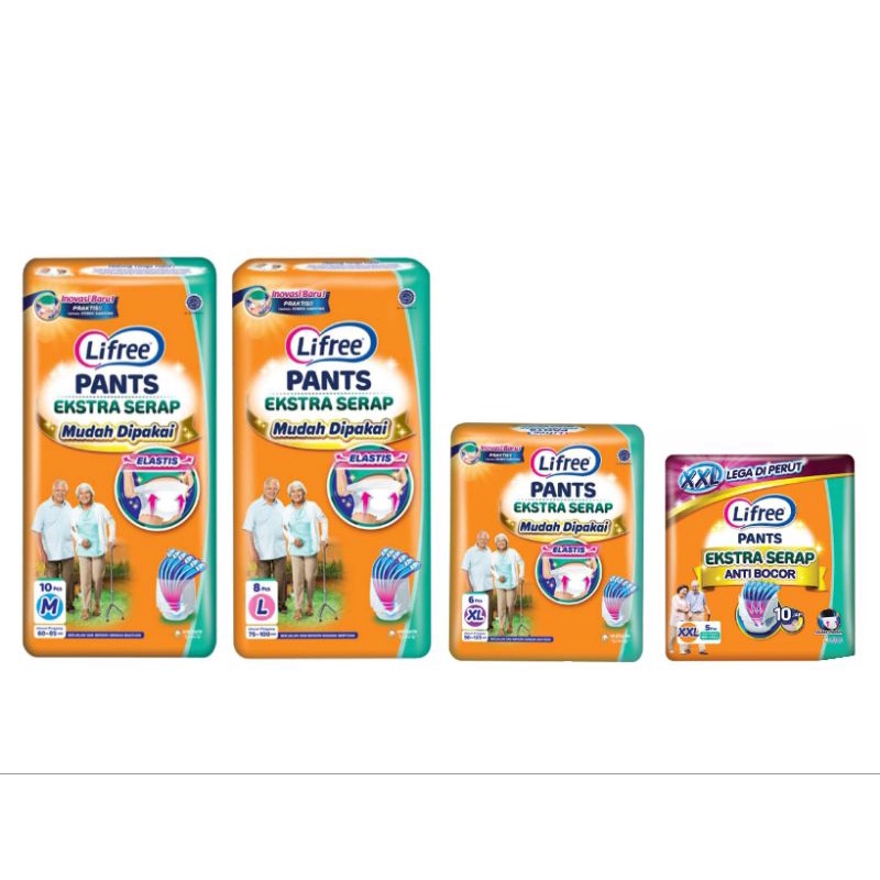 Lifree Pants Extra Serap M10/L8/XL6/XXL6