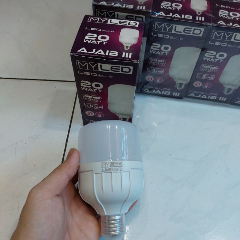 NEW Lampu Led Emergency 20 Watt My Led Smd Lampu Ajaib 20w AC/DC MYLED