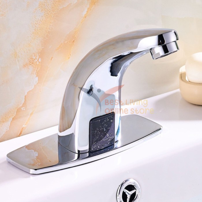 kran sensor kran wastafel otomatis cuci tangan Brass AC/DC