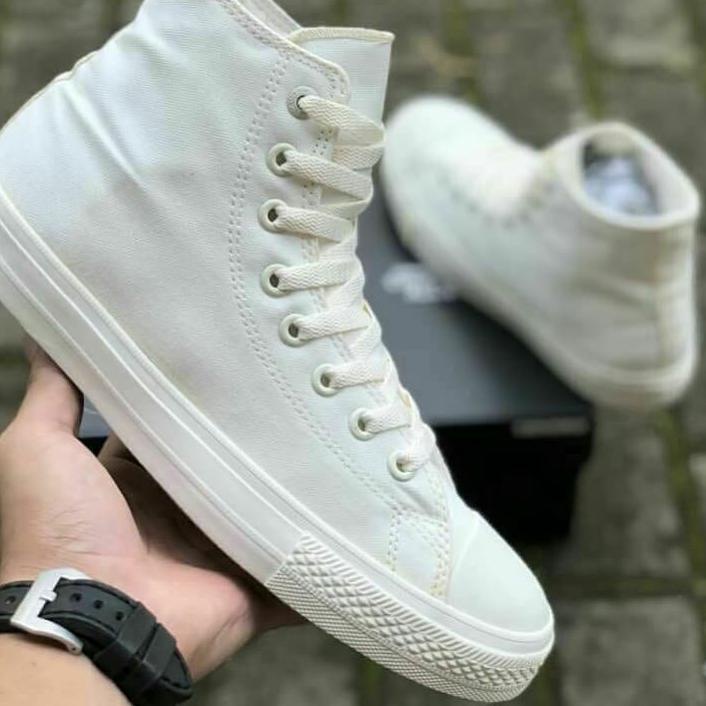 Limited - ⭐ SEPATU CONVERSE FULL WHITE  VIETNAM SEPATU PUTIH POLOS CEWEK COWOK SEPATU FULL PUTIH CON