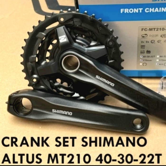 CRANK SET SHIMANO ALTUS MT210 HT2 3 SPEED 44T -32-22T