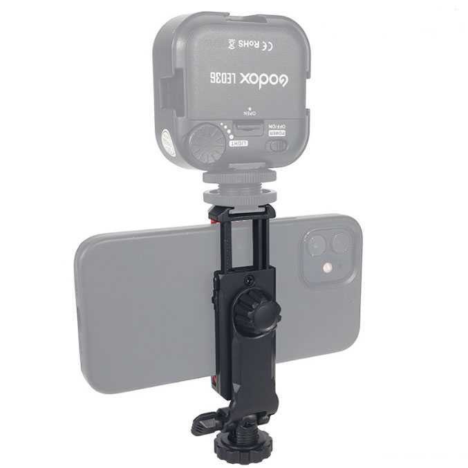 XILETU Smartphone Holder Clip Bracket Mount Tripod Monopod - XJ-14 ( Mughnii )