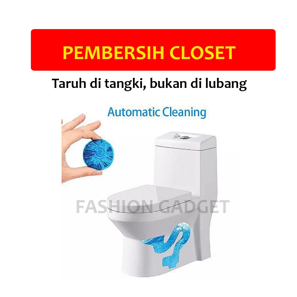 Tablet Pembersih Kloset 50 gram Obat Anti Bakteri Kotoran Deep Cleaning Cleansing Closet Cleaner Expert Antibacterial Alat Pembersih WC - Biru