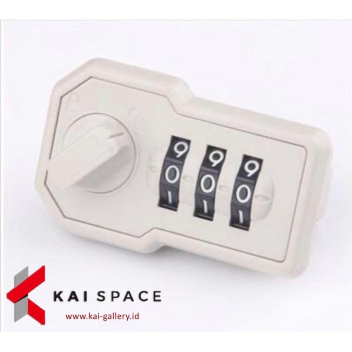 

SPACELINE COMBINATION LOCK WITH KEY KUNCI KOMBINASI ANGKA LOKER