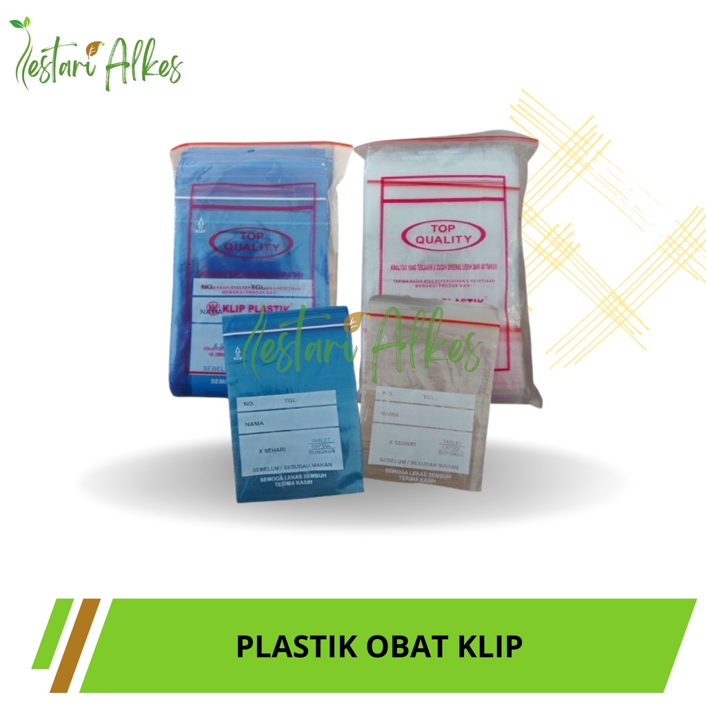 Plastik Klip Obat Sablon / Plastik Obat