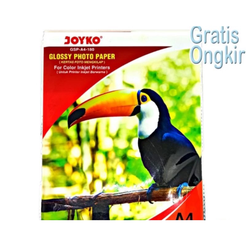 

kertas foto / glossy photo paper Joyko tebal 180 gr GSM gram