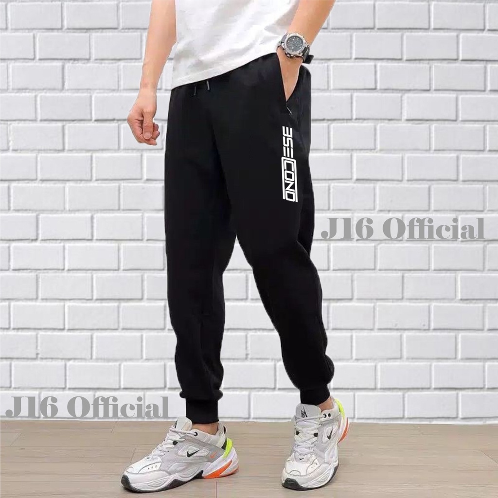 Celana Jogger PREMIUM 3SECOND Sweatpants Pria Wanita Training Panjang Olahraga Outdoor