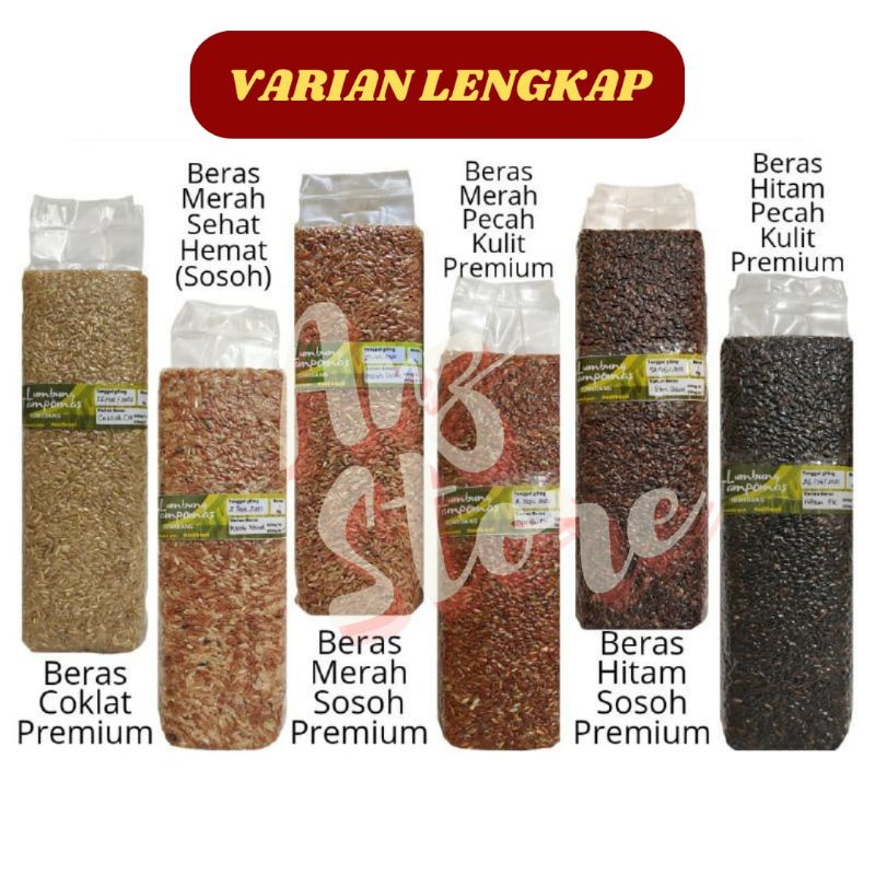 

Beras Organik Vacum Merah Hitam Coklat & Mix 1kg