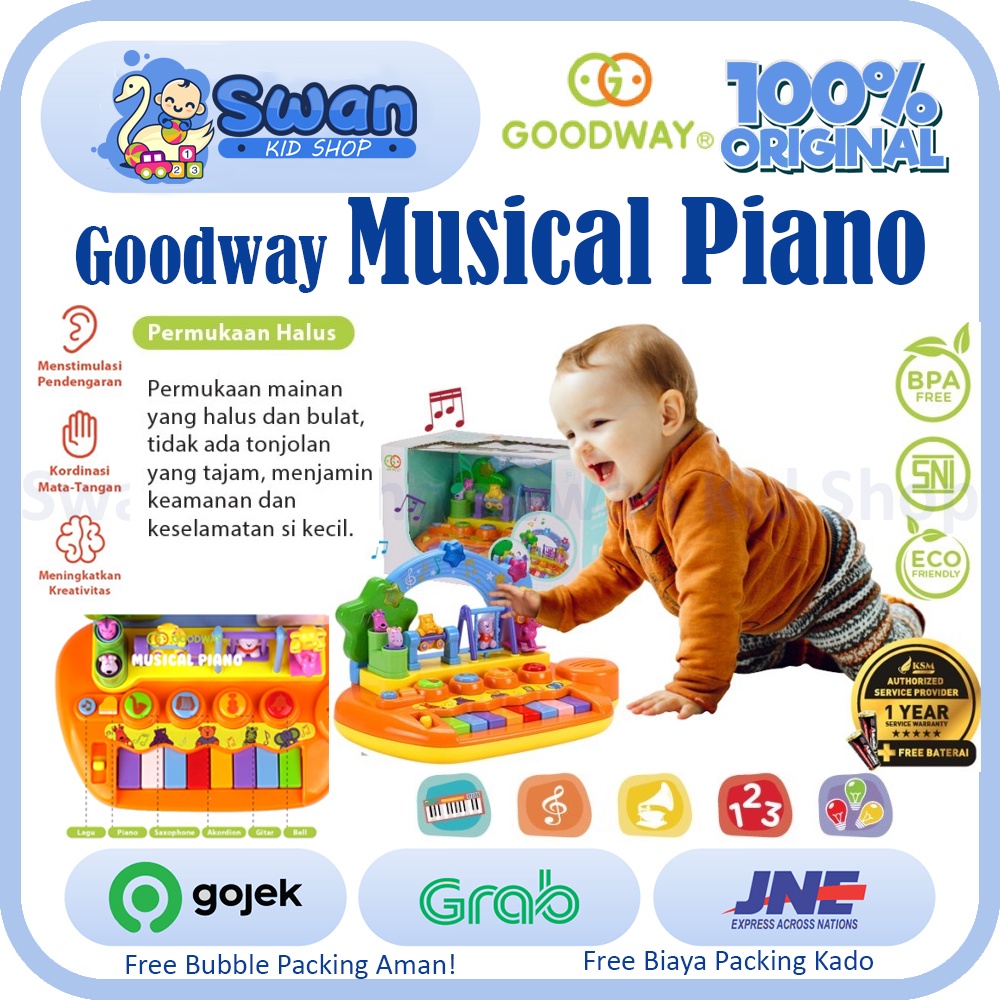 Goodway Musical Piano / Mainan Edukasi Piano Mainan Anak