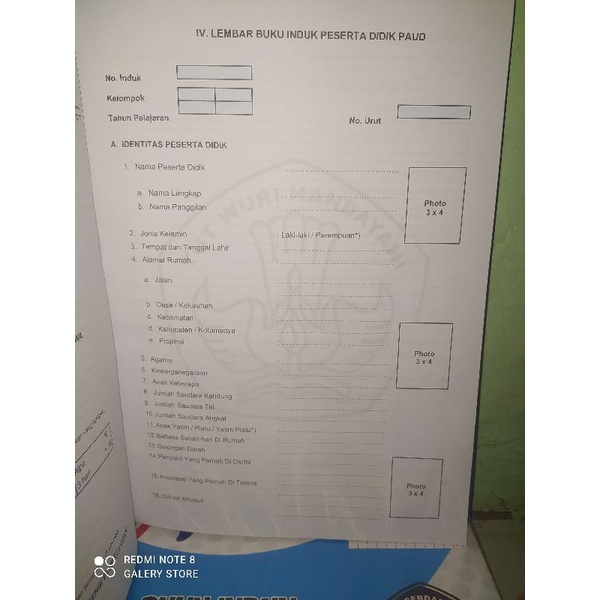 

Promo Baru/Buku Induk PAUD, TK KURIKULUM MERDEKA ISI 50 SISWA/edisi khusus berwarna