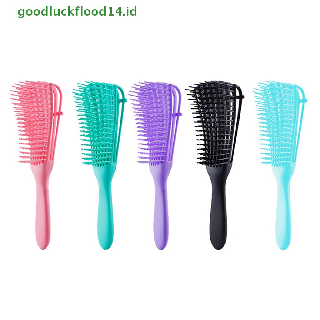 [GOOGFOUR] Sikat Rambut Detangling Brush Pijat Kulit Kepala Sisir Rambut Detangling Brush for Curly Hair Brush Detangler Sikat Rambut Wanita Pria Salon [TOP]