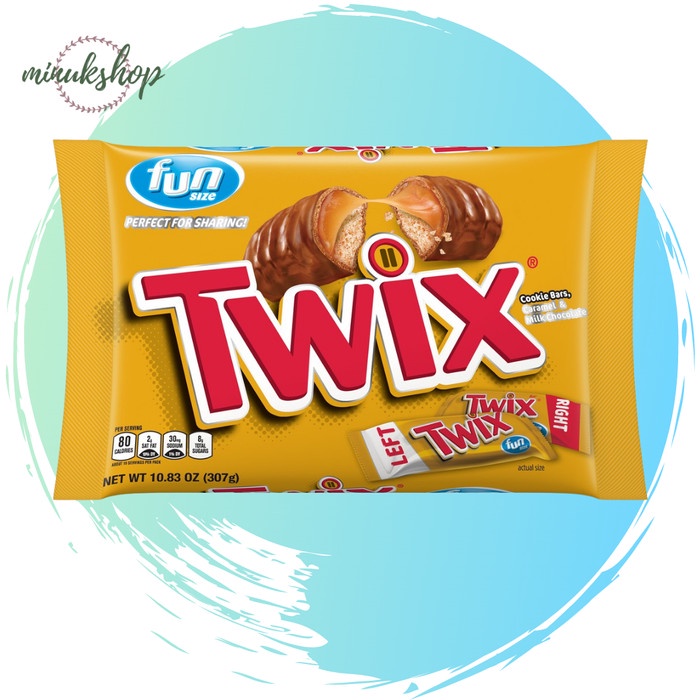 

Widyatmogrosir - Twix Fun Size Caramel And Chocolate Cookie Bar Snack Import 307 Gram