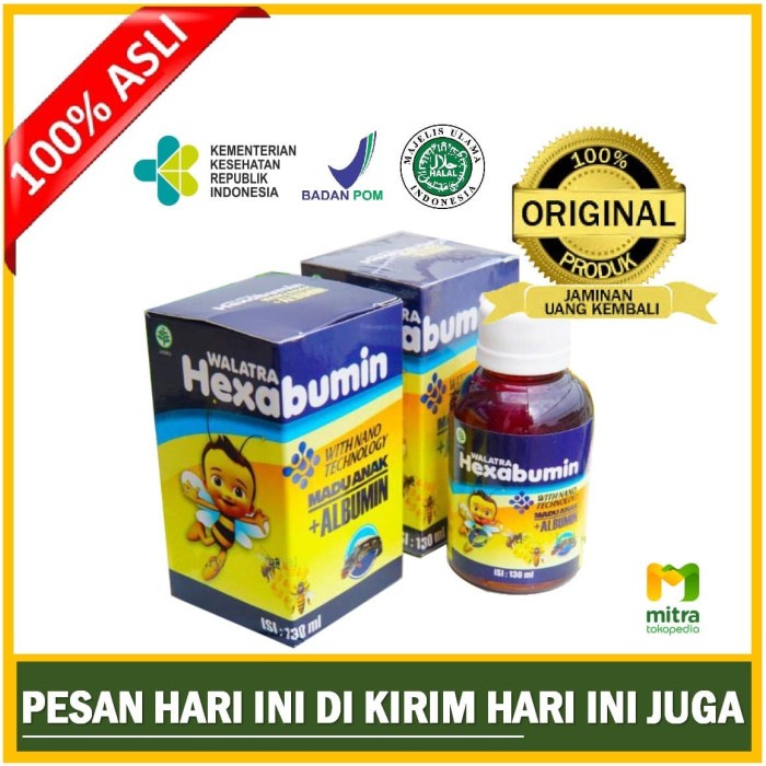 Obat Anak Panas Demam - Gejala Tipes - Walatra Hexabumin Madu Anak