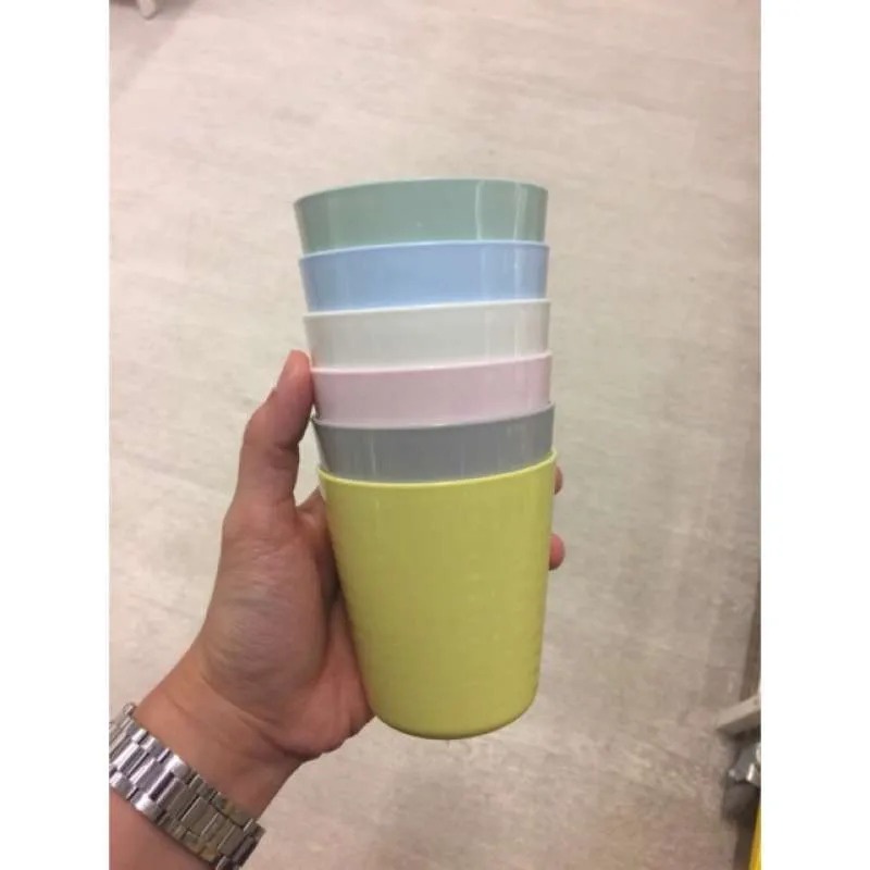 Gelas Set / Gelas Plastik / Gelas Warna / Cangkir / Cup Plastik / Gelas Set Murah / Cup / Gelas / Cangkir Plastik isi 6 pcs / Gelas Teh / Gelas Kopi