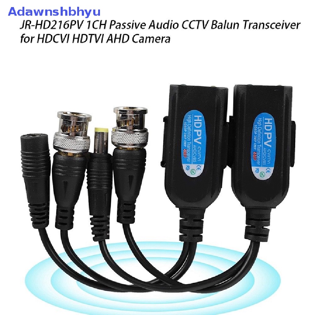 Adhyu 1pasang CCTV Coax BNC Video Power Balun Transceiver Ke CAT5e 6konektor RJ45 ID