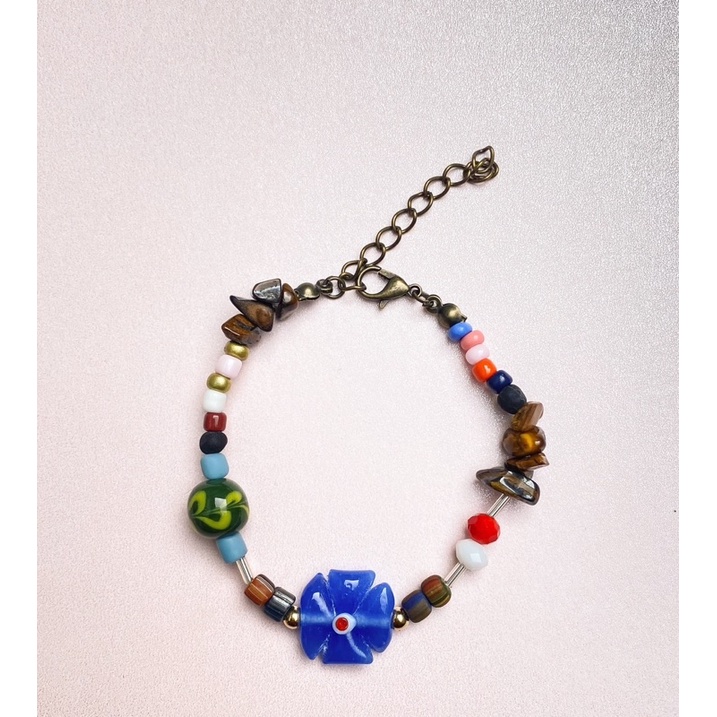 Gelang etnik glassbeads bracelet