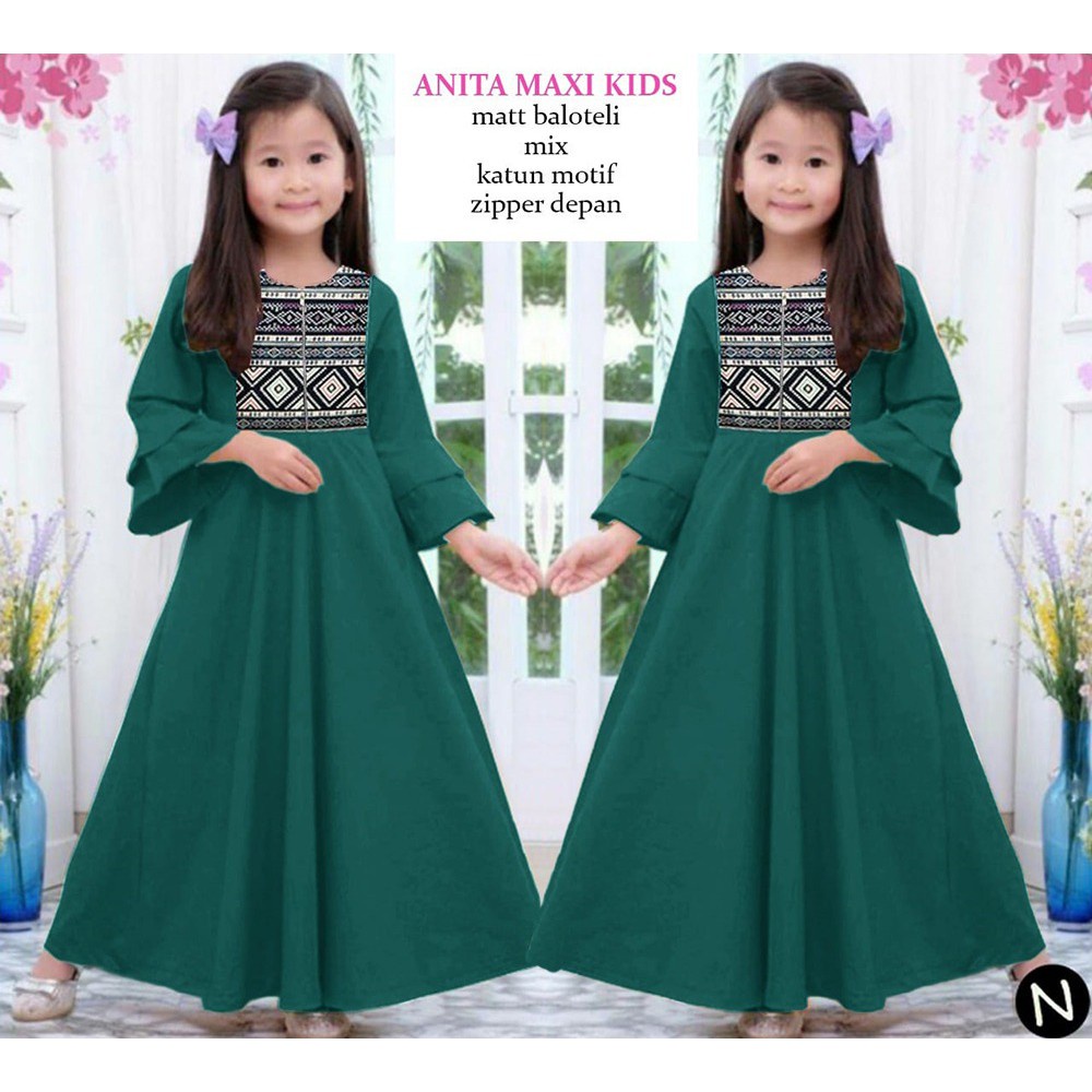 PIK - Maxi Anita Kids (7-10 Tahun) / Pakaian Muslim Anak / Maxi Anak