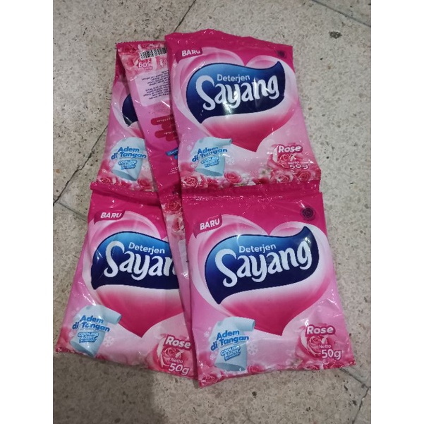 sayang detejen bubuk 50 gram isi 6 sachet