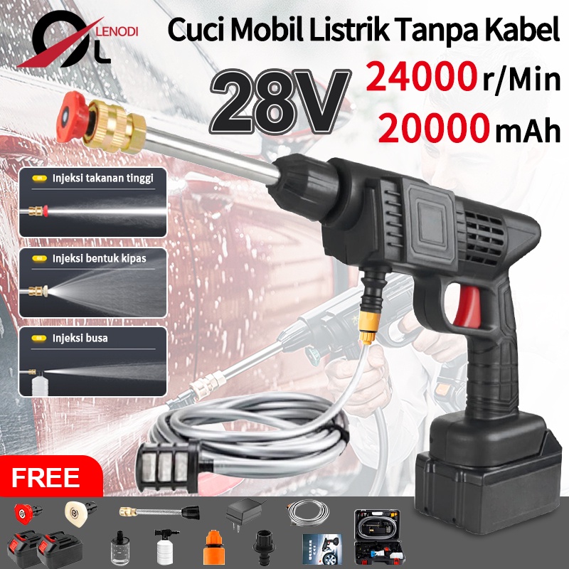 Cuci Mobil Tanpa KabelAlat Cuci Motor Cuci Mobil Cuci Staem  Berkualitas Pompa Mesin Steam Power Spayer Alat Portable Nirkabel