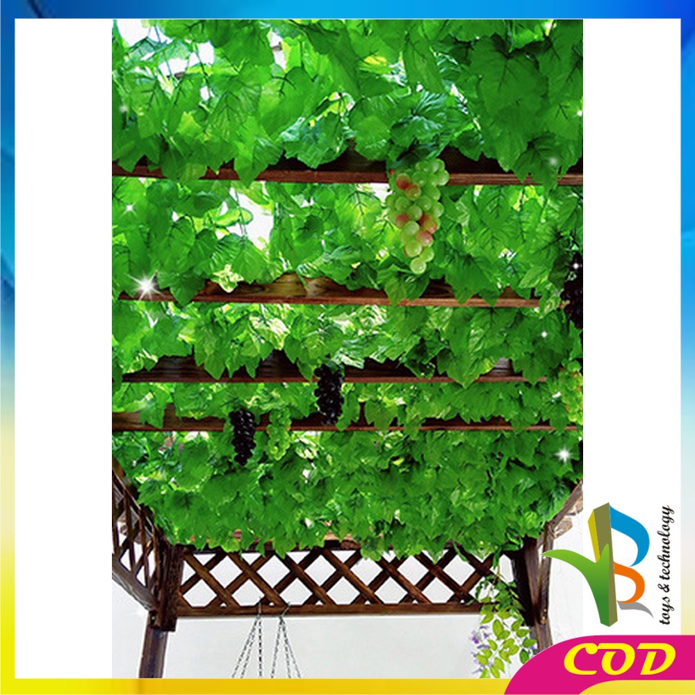 RB-C743 Daun Rambat Plastik Daun Maple Hias Tanaman Artificial Juntai Gantung Rumput Hiasan Pesta Wedding Cafe Restoran / Sulur Daun Dekorasi Ruangan Rumah