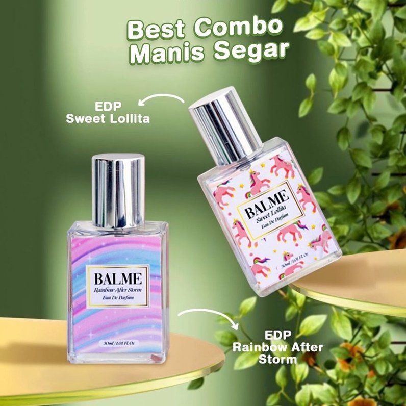 Balme Parfum Parfume Farfum Minyak Wangi Wanita Pria Cewek Cowok Anak Unisex Tahan Lama Dan Wangi Semprot Spray Roll On 24 Jam Non Alkohol Original 100% Sweet Lollita