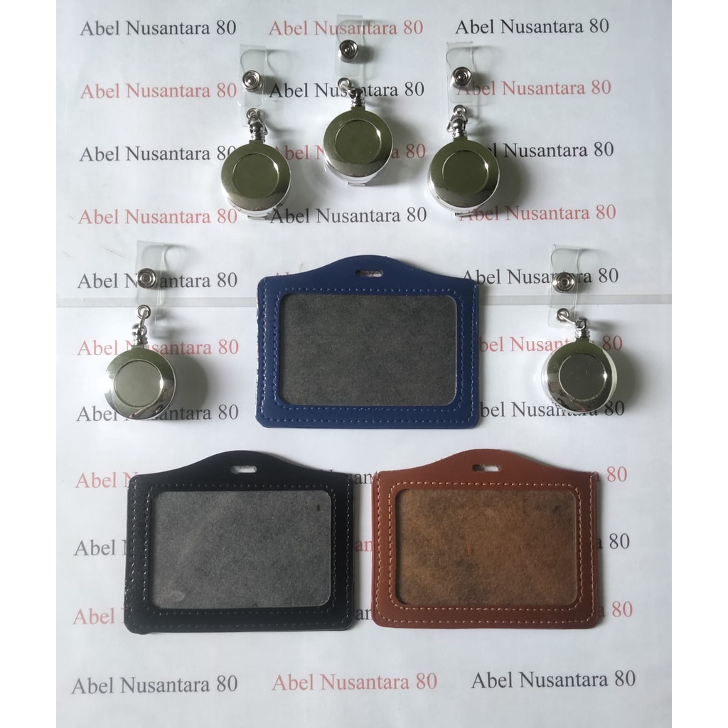 

Paket Casing ID Kulit Tidur dengan Yoyo ID Card Chrome Silver
