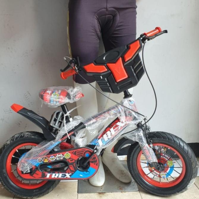 Sepeda Anak Bmx 12 Inch Merk Trex Transformer Untuk Anak Cowok Lelaki #Original